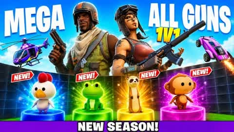 ✨MEGA ALL GUNS & VEHICLES 1V1✨