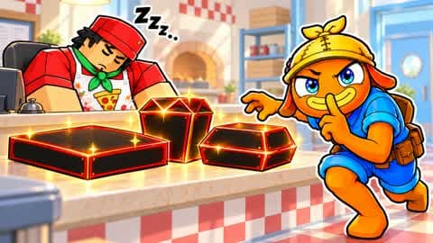 ESCAPE FOR FOOD 🍕[STEAL EGG]