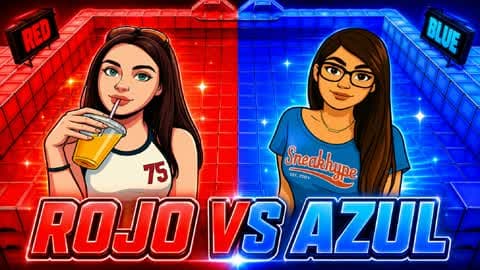 ROJO VS AZUL - MIA VS LANA 🔴🔵