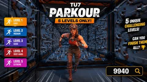 🔥PARKOUR 5 LEVELS 🔥 TU7 (9940)