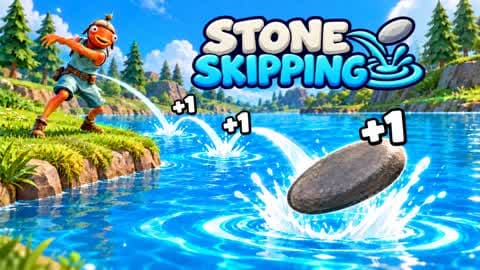 +1 STONE SKIPPING!