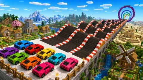 RACE CARS MEGA RAMP ASPHALT