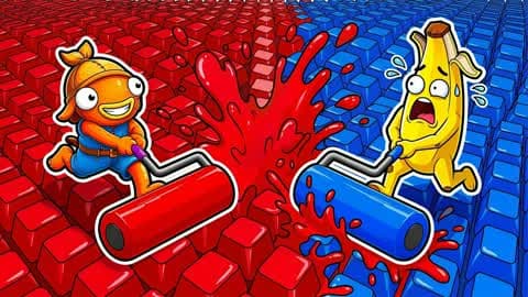 KEYBOARD RED VS BLUE