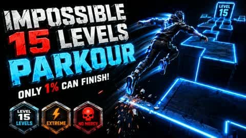 🟪15 LEVELS IMPOSSIBLE PARKOUR🟪