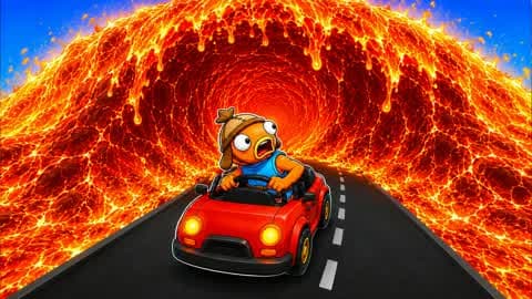ESCAPE LAVA - [RACE GAME]