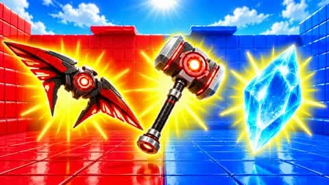 RED VS BLUE CRAZY GUN GAME🟥🟦