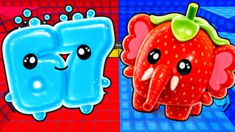 RED VS BLUE🔴🔵SIXSEVEN VS STRAWBERRY
