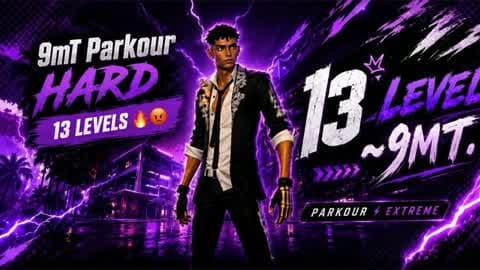 9mT Parkour Hard 13 Levels 🔥😡