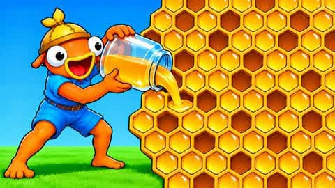 Fill The Giant Honeycomb