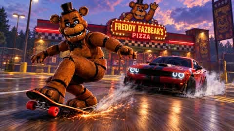 FNAF DRIVING - ALL WEAPONS