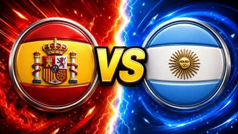🔴🔵 SPAIN VS ARGENTINA RVB RED VS BLUE