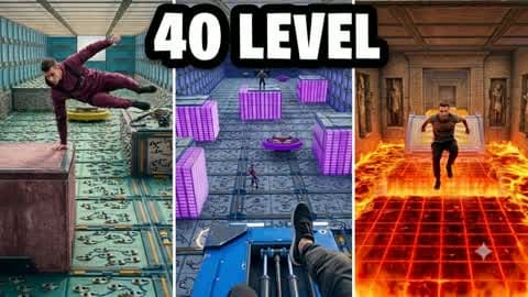 باركور توب 40 مرحله صعبه😱🔥[1480]