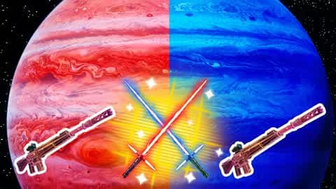 🔴🔵SPACE RED VS BLUE🔴🔵