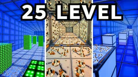 🔥25 LEVEL EASY DEATHRUN PARKOUR