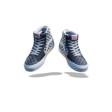 Vans Customs Sk8-Hi 'Multi-Checkerboard/Flame'