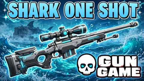 🤯AMAZING SHARK ONE SHOT GUN GAME 🦈